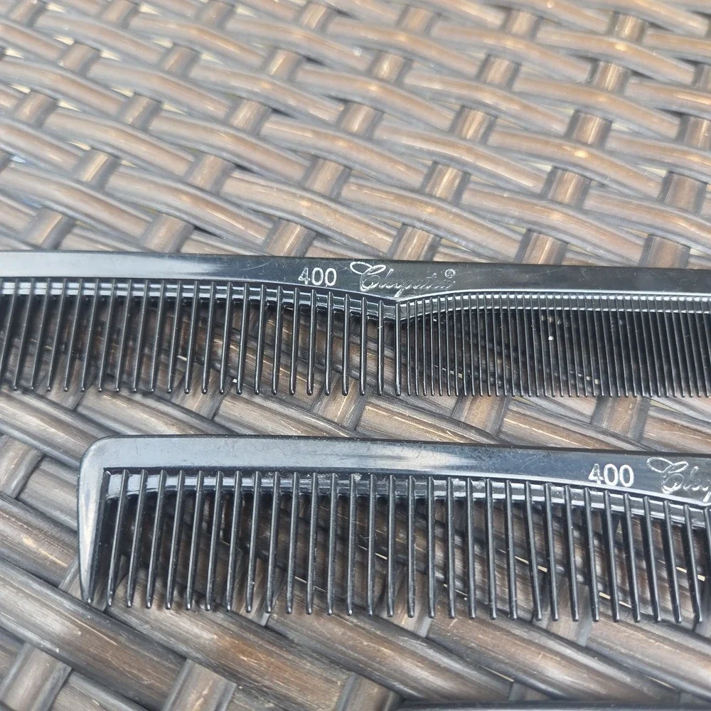 Vintage Black Cleopatra Styling Combs #400 Lot Of Three